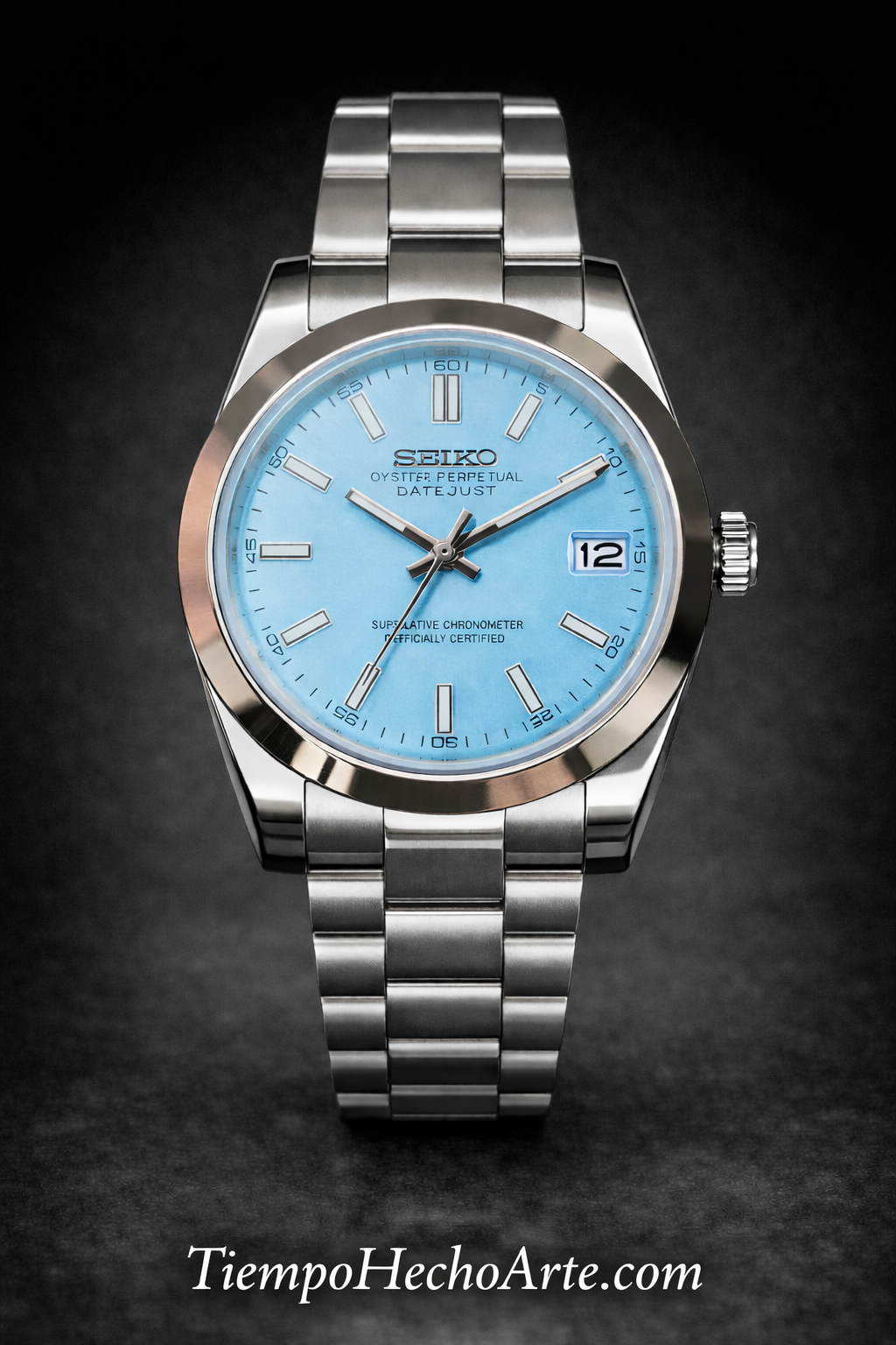 Reloj Automático Azul Cielo – Estilo Clásico Elegante NH35