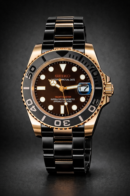 Yachtmaster Rose Gold Black PVD
