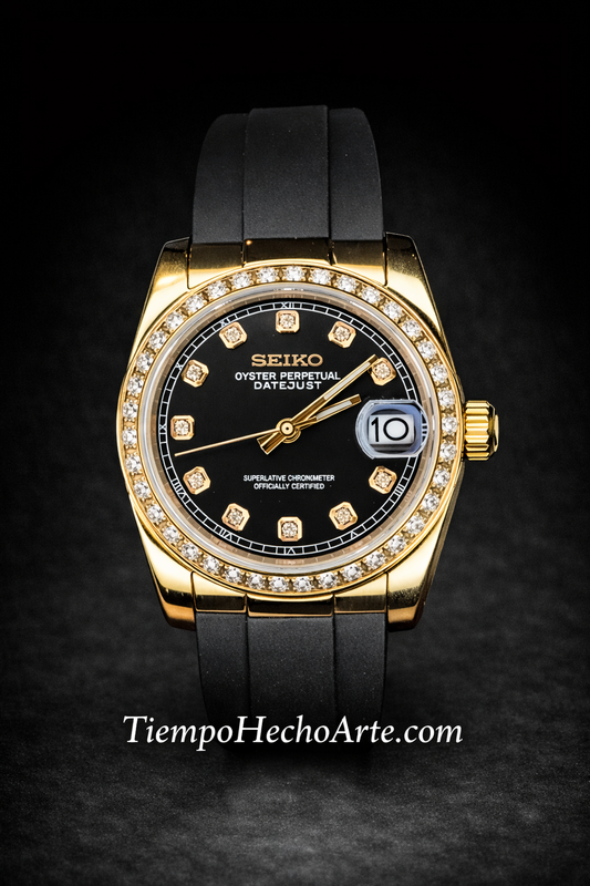 Reloj Automático 36 mm Oro Rosa – Estilo Clásico Elegante