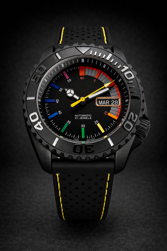 Rainbow Black Edition – Automático NH36