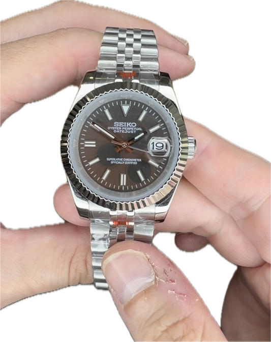 Seiko tipo Datejust acero 904L – NH35 ⚙️