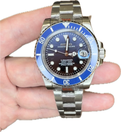 Submariner azul degradado – NH35 🌊