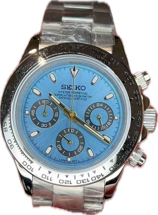 Seiko “Sky Daytona Style” – Crono VK63 en azul hielo ❄️⌚