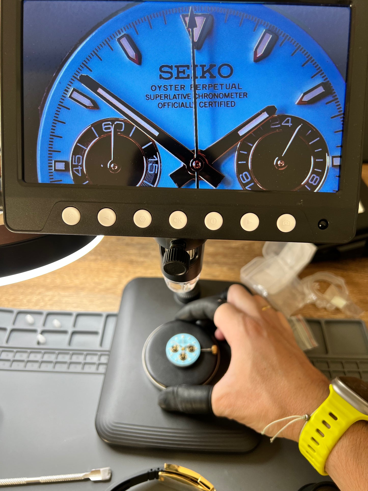 Reloj Cronógrafo Azul Tiffany – Estilo Racing Deportivo