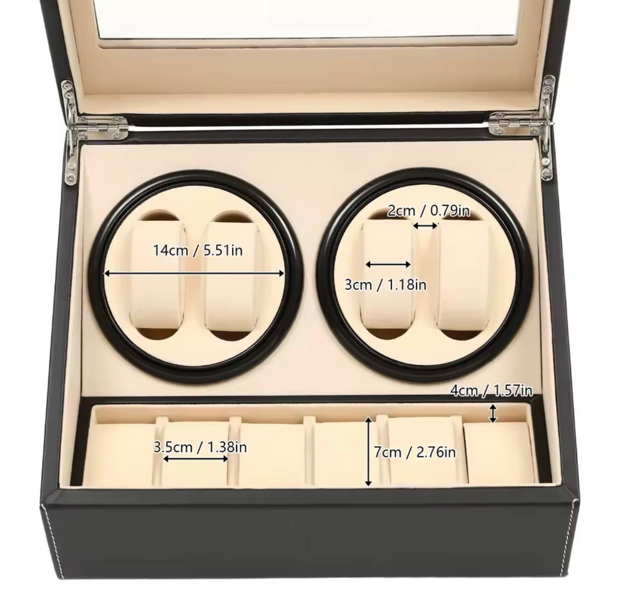 Estuche para relojes con 2 rotores