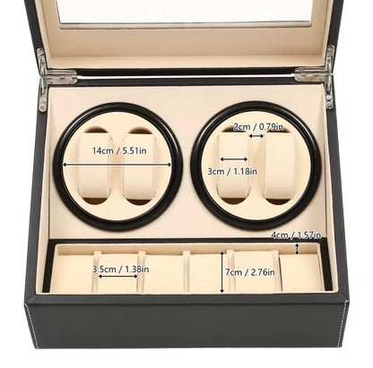 Estuche para relojes con 2 rotores