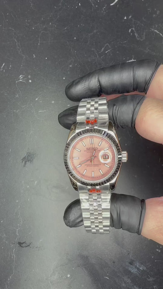 Pink Lady Date – Elegancia en 31 mm 🌸