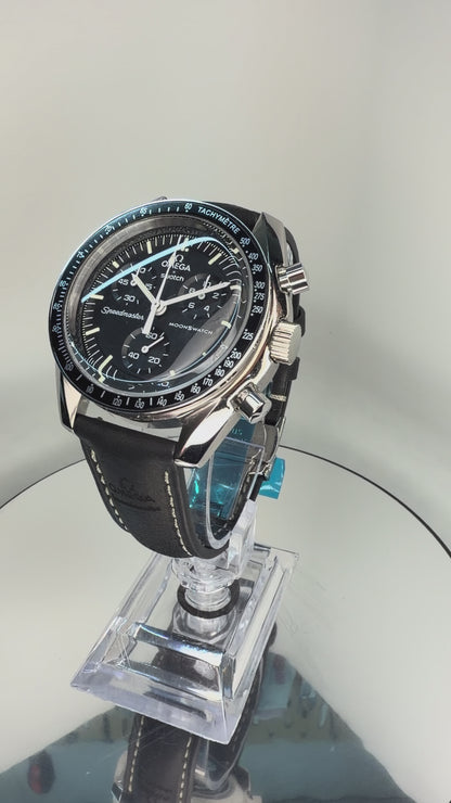 Omega x Swatch Mission to the Moon Modificado en Acero Inoxidable – Correa de Cuero