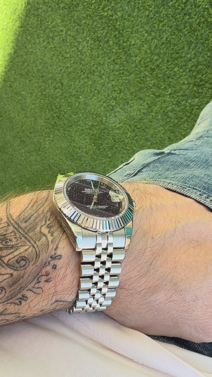 Reloj Automático Galaxy Dial – Estilo Clásico con Esfera Estrellada