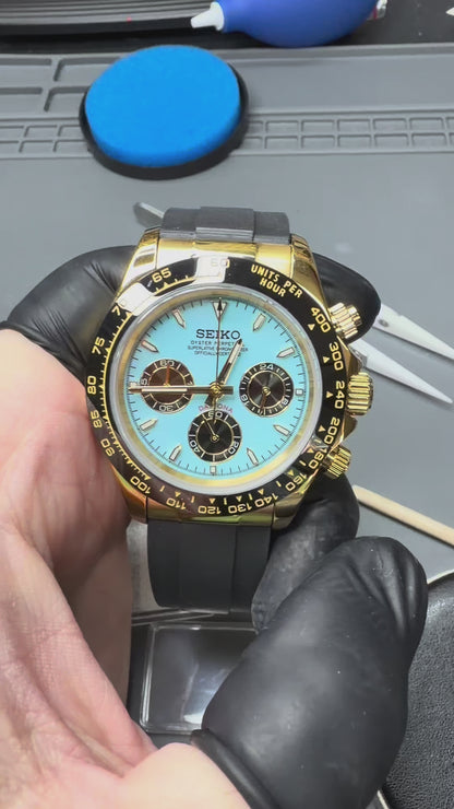 Seiko “Daytona Tiffany” – Inspirado en el reloj de Carlos Alcaraz 🎾⌚️